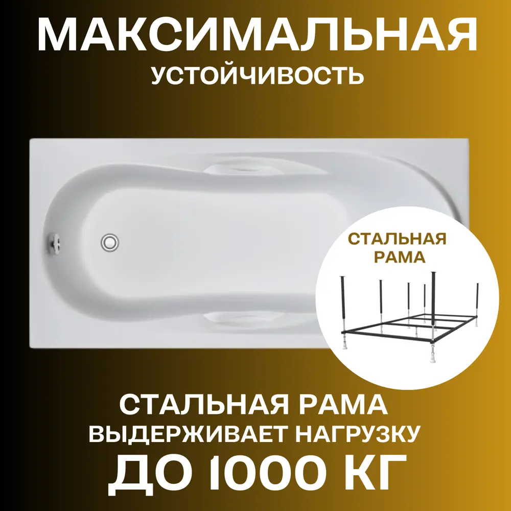 Фото 2 Прямоугольная ванна 1marka MEDEA 01ме1570кп_nvsb акрил 150x70см Фото 2 Прямоугольная ванна 1marka MEDEA 01ме1570кп_nvsb акрил 150x70см
