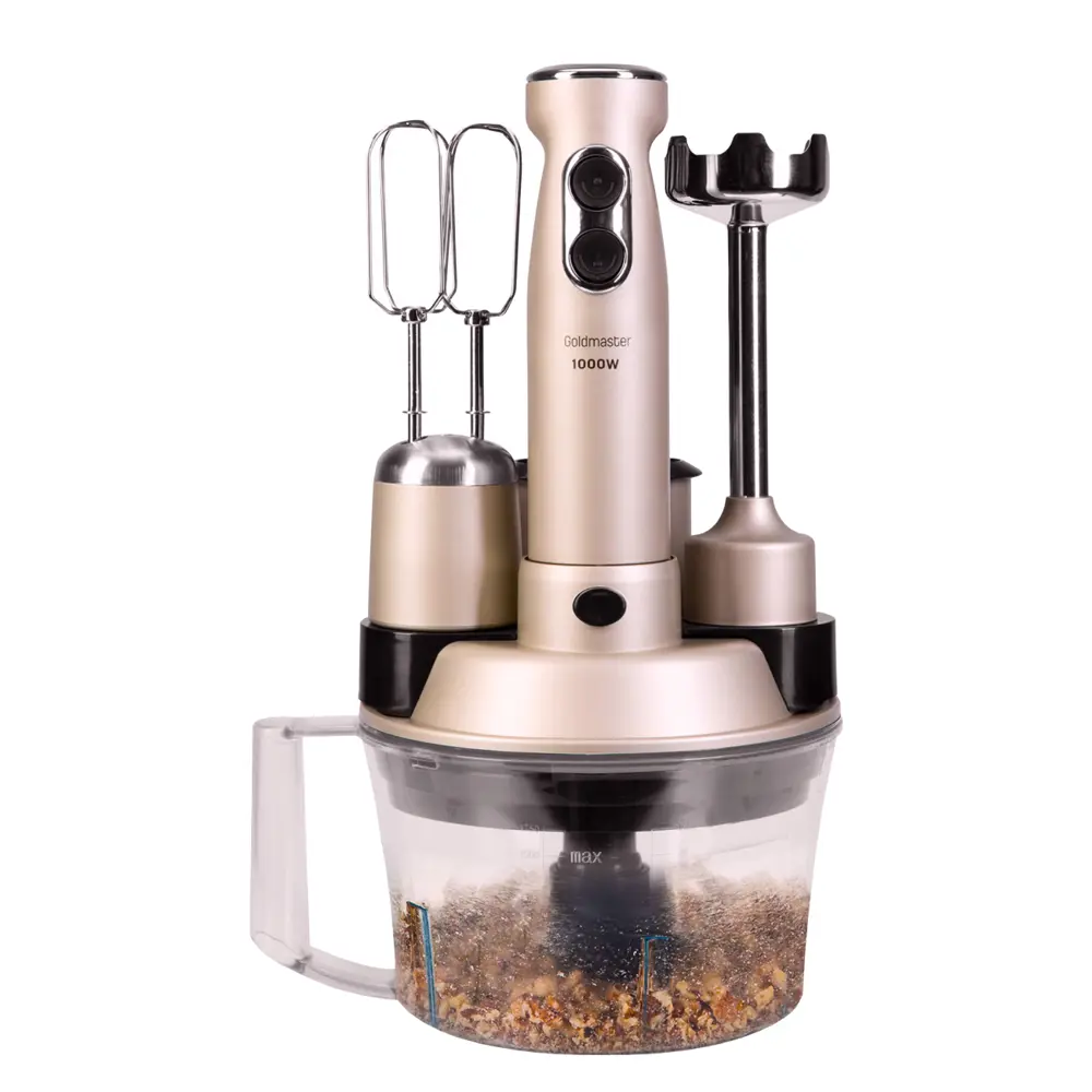 Фото 5 Кухонный комбайн Goldmaster Krona GM-7239R 1000 Вт 2 скорости цвет серебристый Фото 5 Кухонный комбайн Goldmaster Krona GM-7239R 1000 Вт 2 скорости цвет серебристый