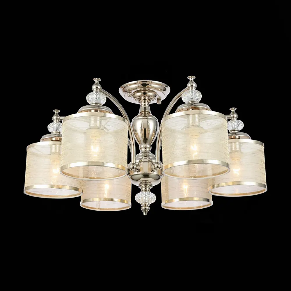 Фото 2 Люстра потолочная ST LUCE SL1750.102.06 CORESIA 6 ламп 12 м² цвет золото