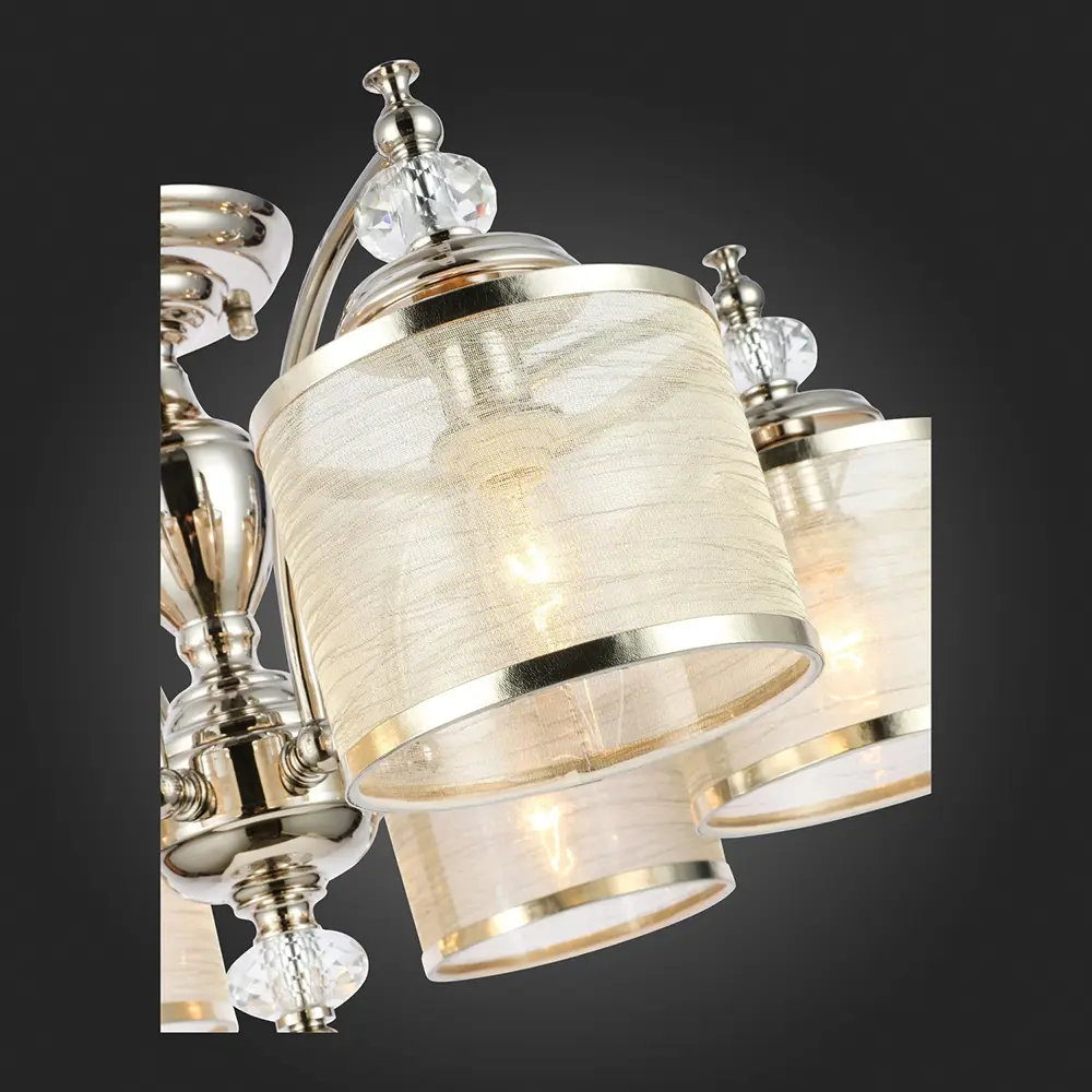 Фото 8 Люстра потолочная ST LUCE SL1750.102.06 CORESIA 6 ламп 12 м² цвет золото