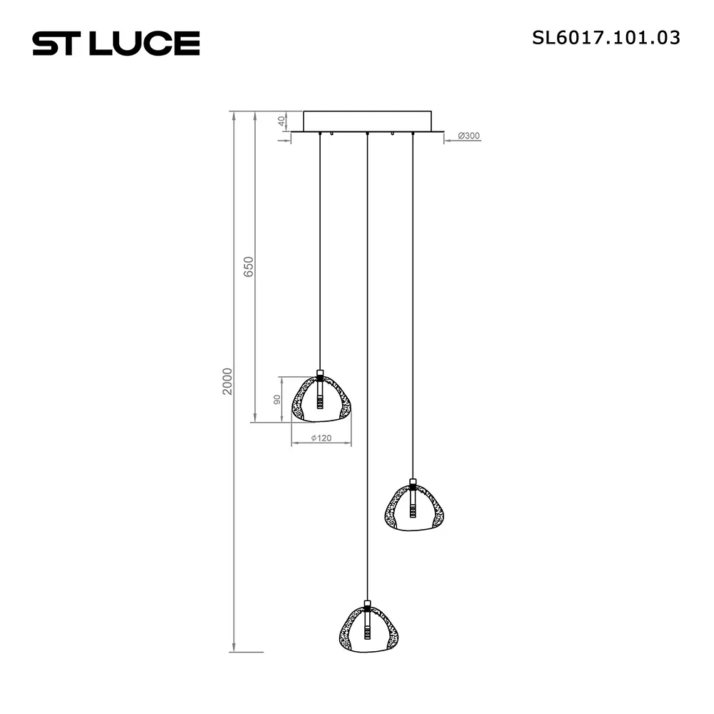Фото 3 Светильник подвесной светодиодный ST Luce Waterfall Sl6017.101.03 3 м² теплый белый (желтый) свет цвет хром Фото 3 Светильник подвесной светодиодный ST Luce Waterfall Sl6017.101.03 3 м² теплый белый (желтый) свет цвет хром