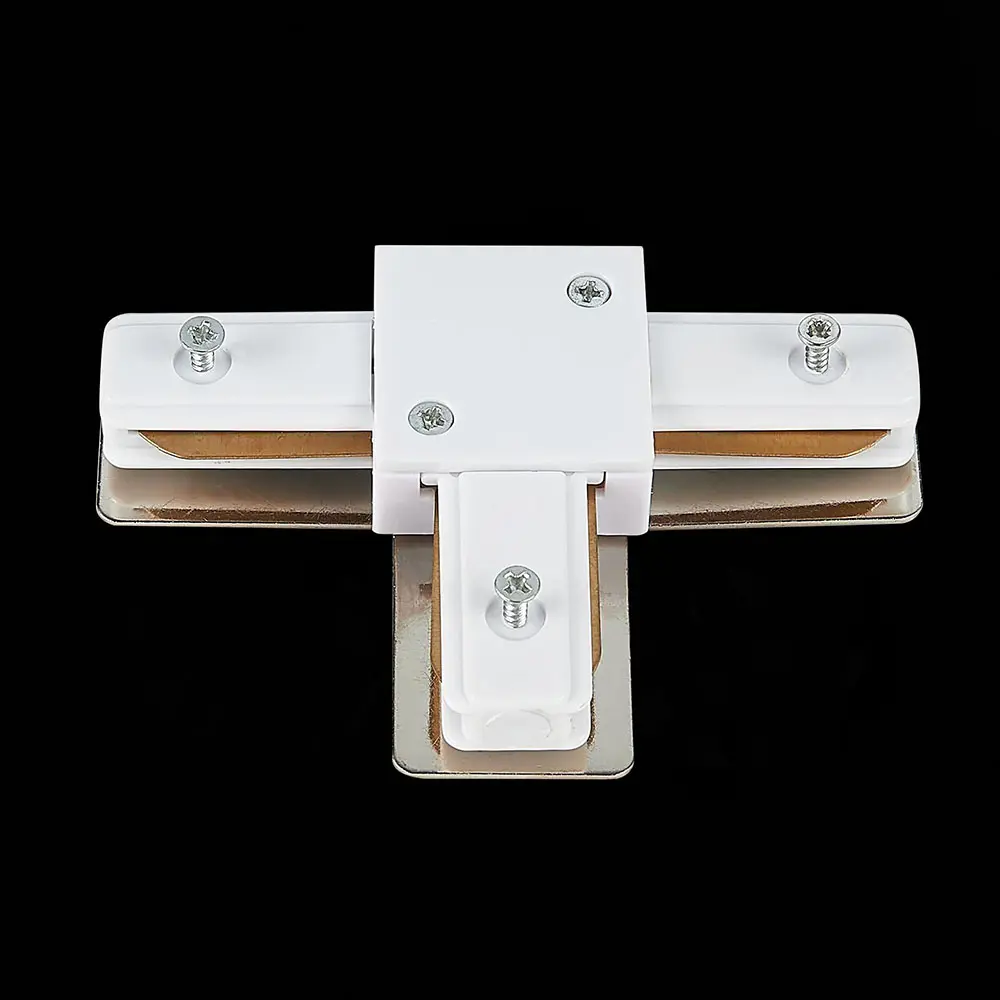 Фото 2 Коннектор St Luce St002.539.00 т-образный жесткий для соединения трековых шинопроводов однофазный цвет белый