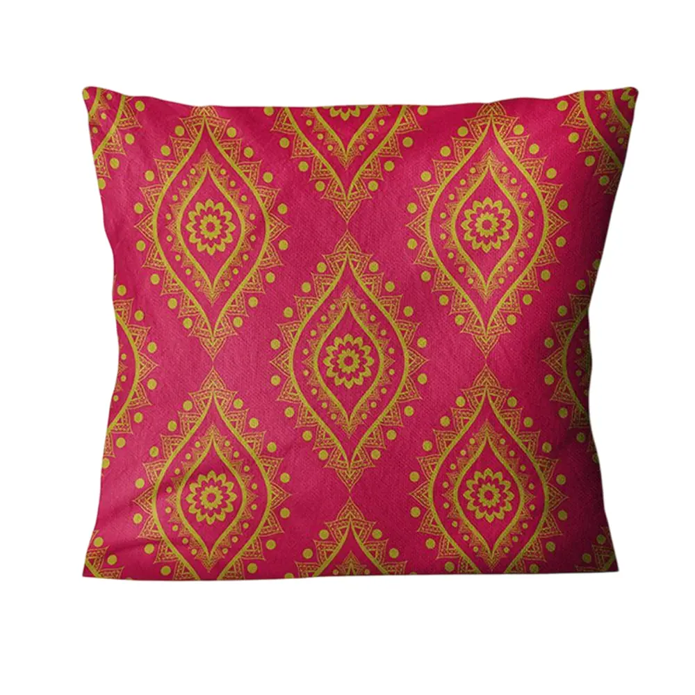 Фото Подушка декоративная Zaberite Африканские узоры Око на розовом 8833, 40x40 см Фото Подушка декоративная Zaberite Африканские узоры Око на розовом 8833, 40x40 см