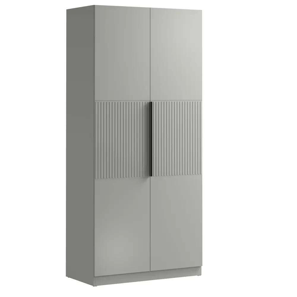 Фото 3 Шкаф распашной Laera Shk22A02B03С03 100x220x52 см МДФ с покрытием цвет риолит Фото 3 Шкаф распашной Laera Shk22A02B03С03 100x220x52 см МДФ с покрытием цвет риолит
