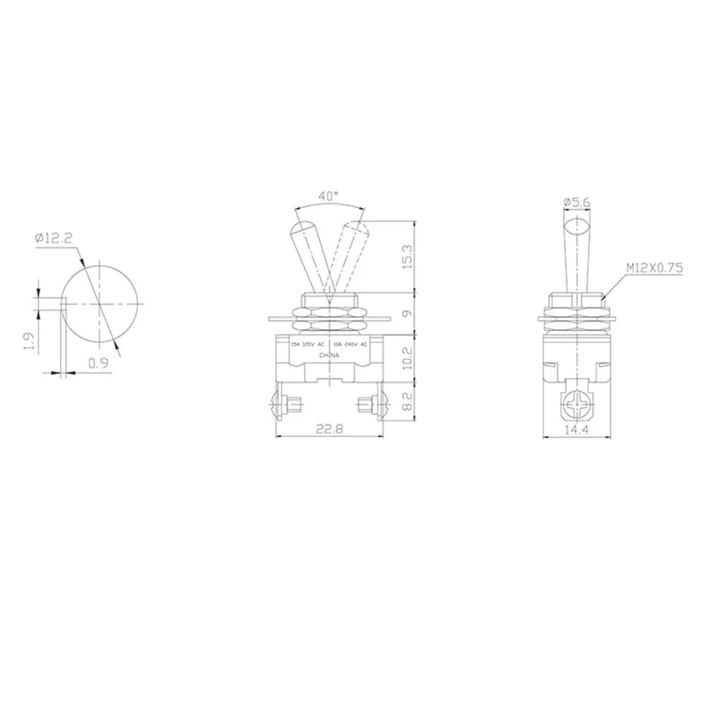 Фото 5 Тумблер Mini ASW-23 220 В 10 А On-Off однополюсный Фото 5 Тумблер Mini ASW-23 220 В 10 А On-Off однополюсный