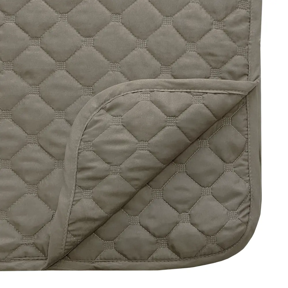 Фото 3 Покрывало Seasons Microfiber 200x215 см микрофибра цвет серо-коричневый Фото 3 Покрывало Seasons Microfiber 200x215 см микрофибра цвет серо-коричневый