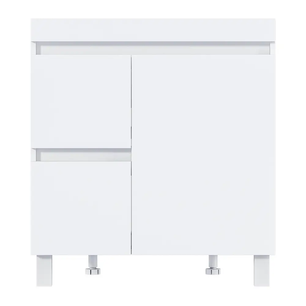 Фото 9 Тумба под раковину в ванную напольная 1Marka Cube 75 см цвет белый Фото 9 Тумба под раковину в ванную напольная 1Marka Cube 75 см цвет белый