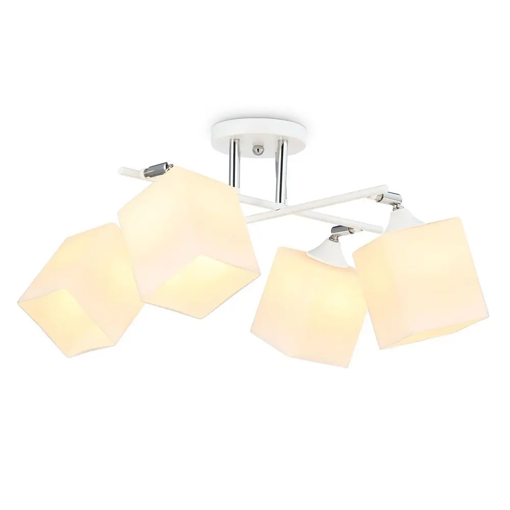 Фото 2 Люстра подвесная AMBRELLA LIGHT TR303083 TRADITIONAL 4 лампы 18 м² цвет хром/белый Фото 2 Люстра подвесная AMBRELLA LIGHT TR303083 TRADITIONAL 4 лампы 18 м² цвет хром/белый