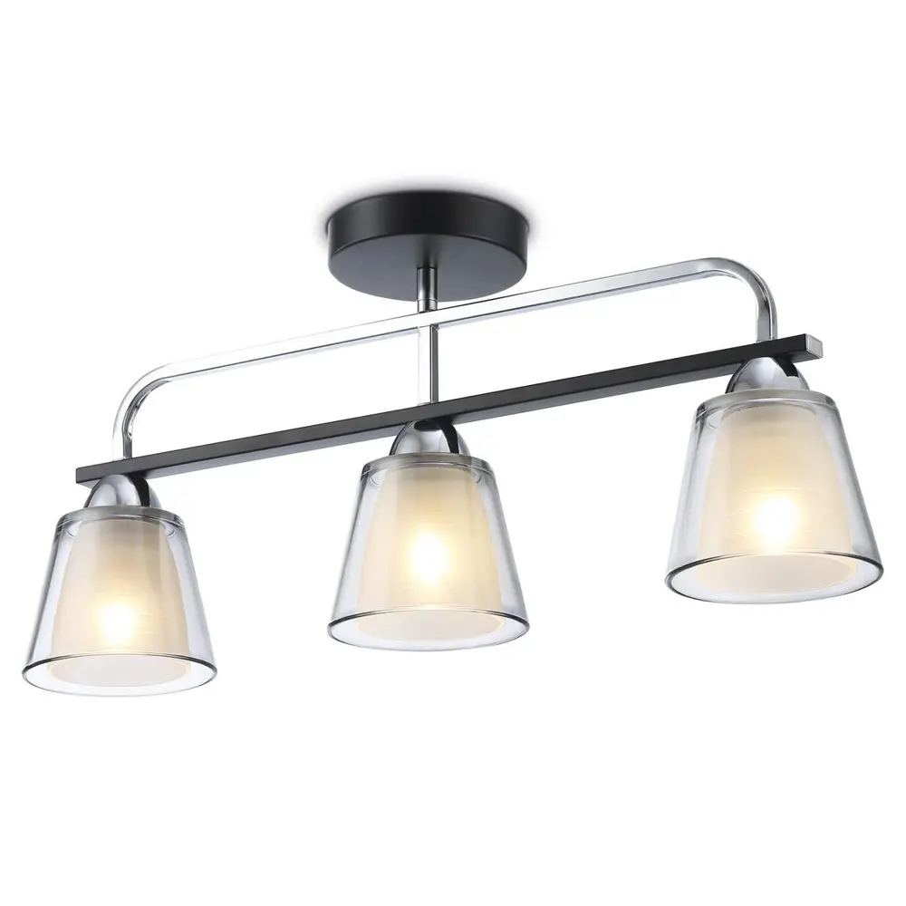 Фото 2 Светильник потолочный AMBRELLA LIGHT TR303235 3 лампы 14 м² цвет хром/черный/белый/дымчатый Фото 2 Светильник потолочный AMBRELLA LIGHT TR303235 3 лампы 14 м² цвет хром/черный/белый/дымчатый