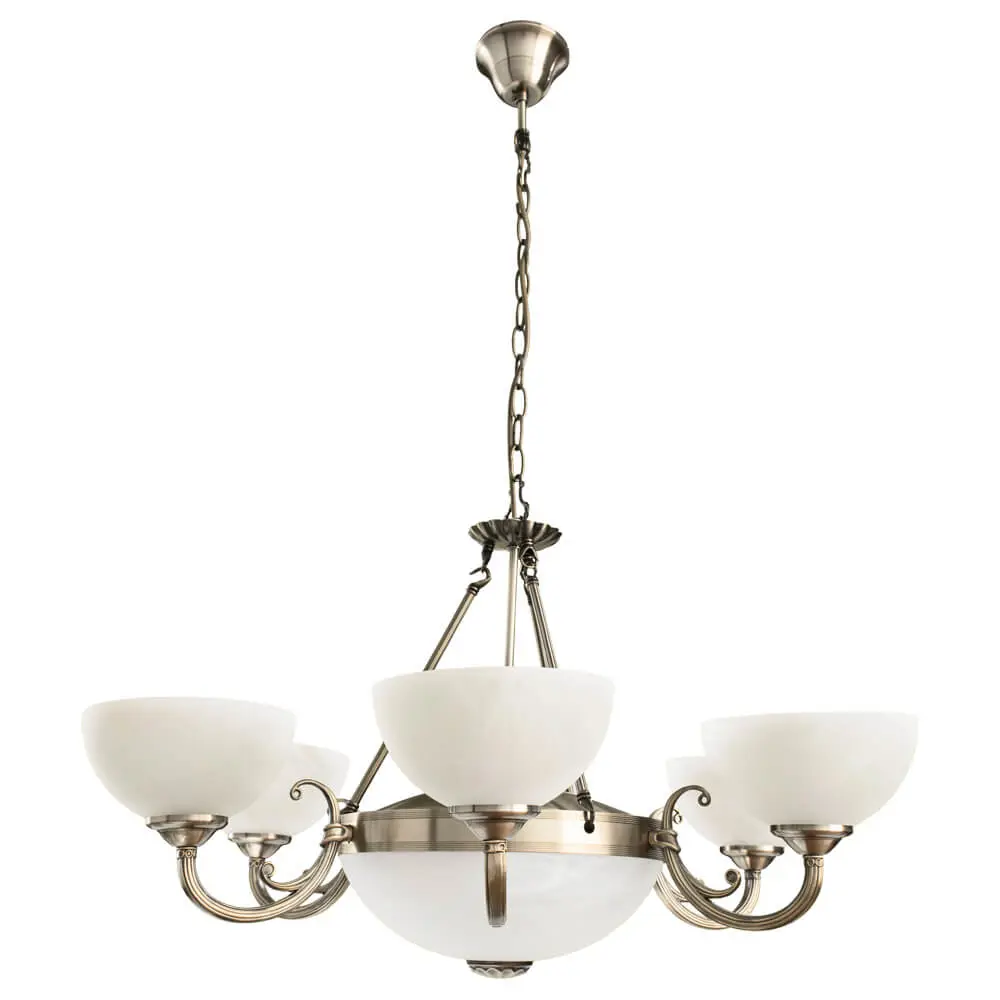 Фото 2 Люстра потолочная ARTE LAMP Windsor 8 ламп 16 м² цвет коричневый Фото 2 Люстра потолочная ARTE LAMP Windsor 8 ламп 16 м² цвет коричневый