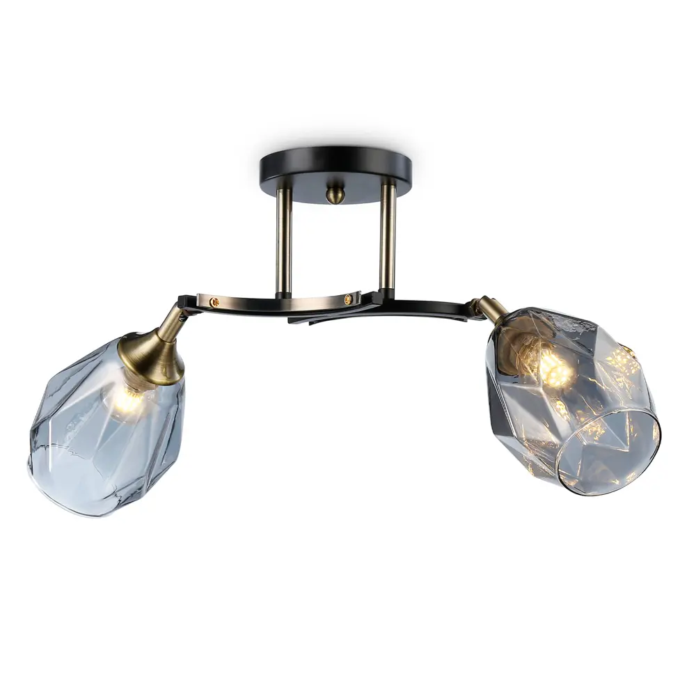 Фото Люстра на штанге Ambrella Light TR303037 Traditional 2 лампы 10 м² цвет черный/бронза Фото Люстра на штанге Ambrella Light TR303037 Traditional 2 лампы 10 м² цвет черный/бронза