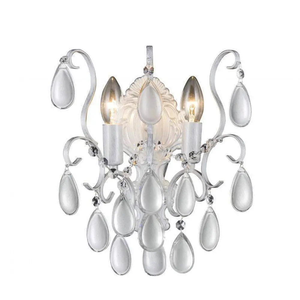 Фото 2 Настенный светильник CRYSTAL LUX Sevilia AP2 Silver цвет белый Фото 2 Настенный светильник CRYSTAL LUX Sevilia AP2 Silver цвет белый