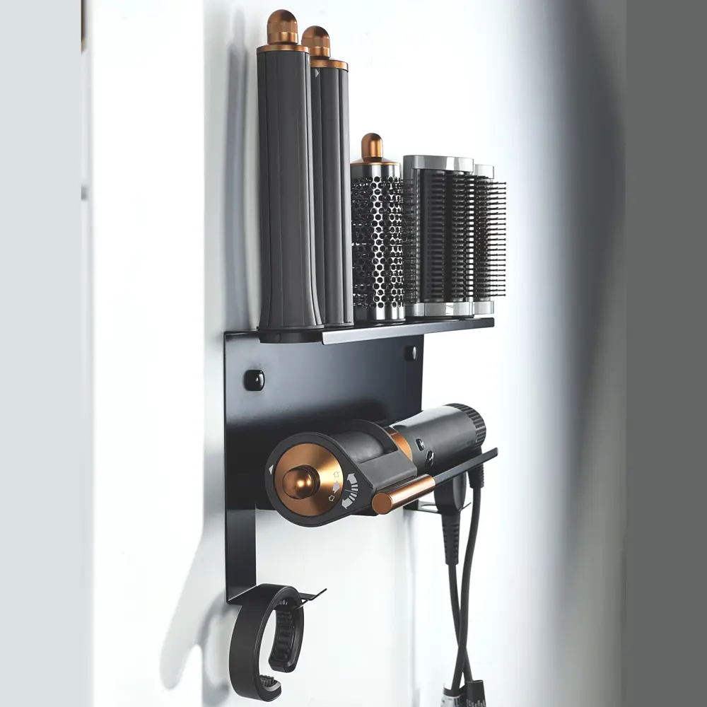 Фото 6 Полка для ванной комнаты Мастерская уюта зонт dyson_black сталь 38x8 см Фото 6 Полка для ванной комнаты Мастерская уюта зонт dyson_black сталь 38x8 см
