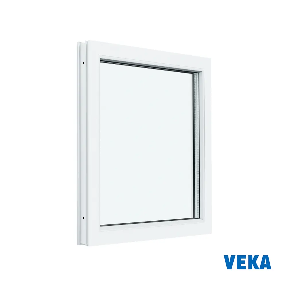 Фото Пластиковое окно ПВХ Veka одностворчатое глухое 600x500мм (ВхШ) двухкамерный стеклопакет Фото Пластиковое окно ПВХ Veka одностворчатое глухое 600x500мм (ВхШ) двухкамерный стеклопакет