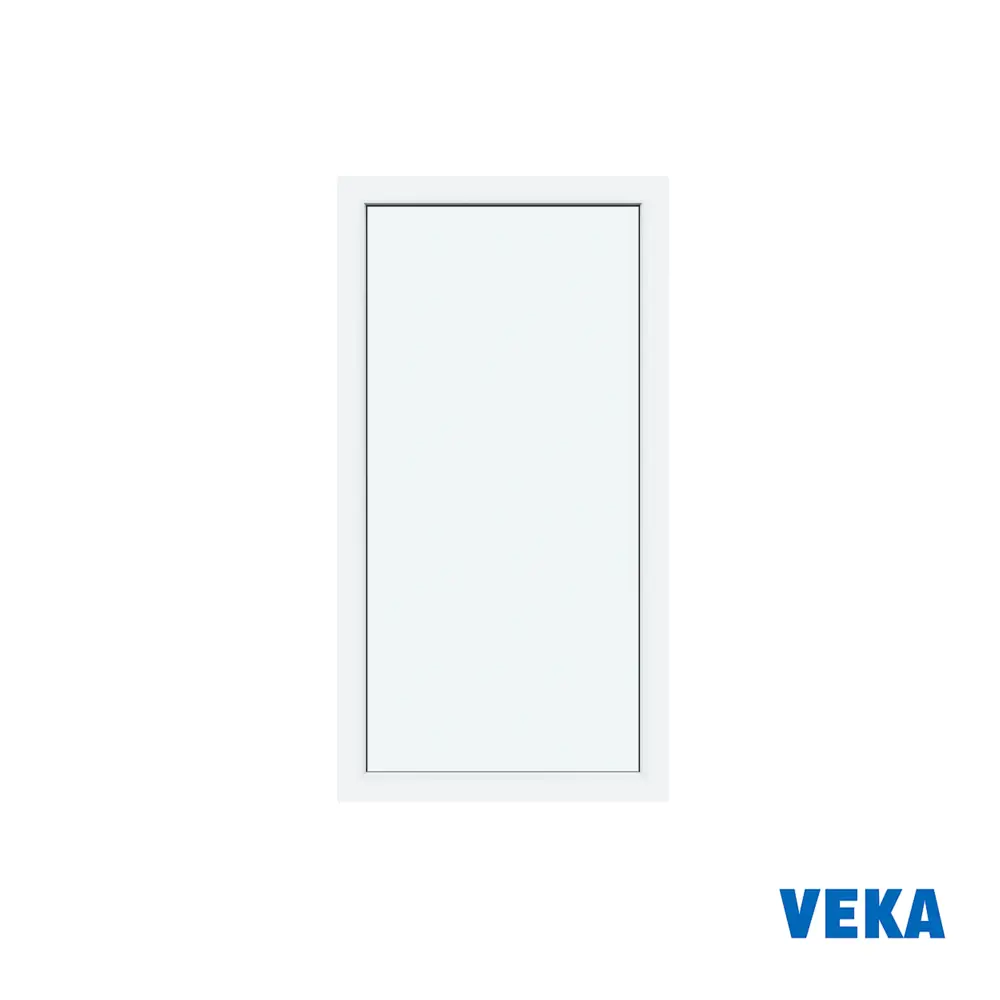 Фото 2 Пластиковое окно ПВХ Veka одностворчатое глухое 850x600мм (ВхШ) двухкамерный стеклопакет Фото 2 Пластиковое окно ПВХ Veka одностворчатое глухое 850x600мм (ВхШ) двухкамерный стеклопакет