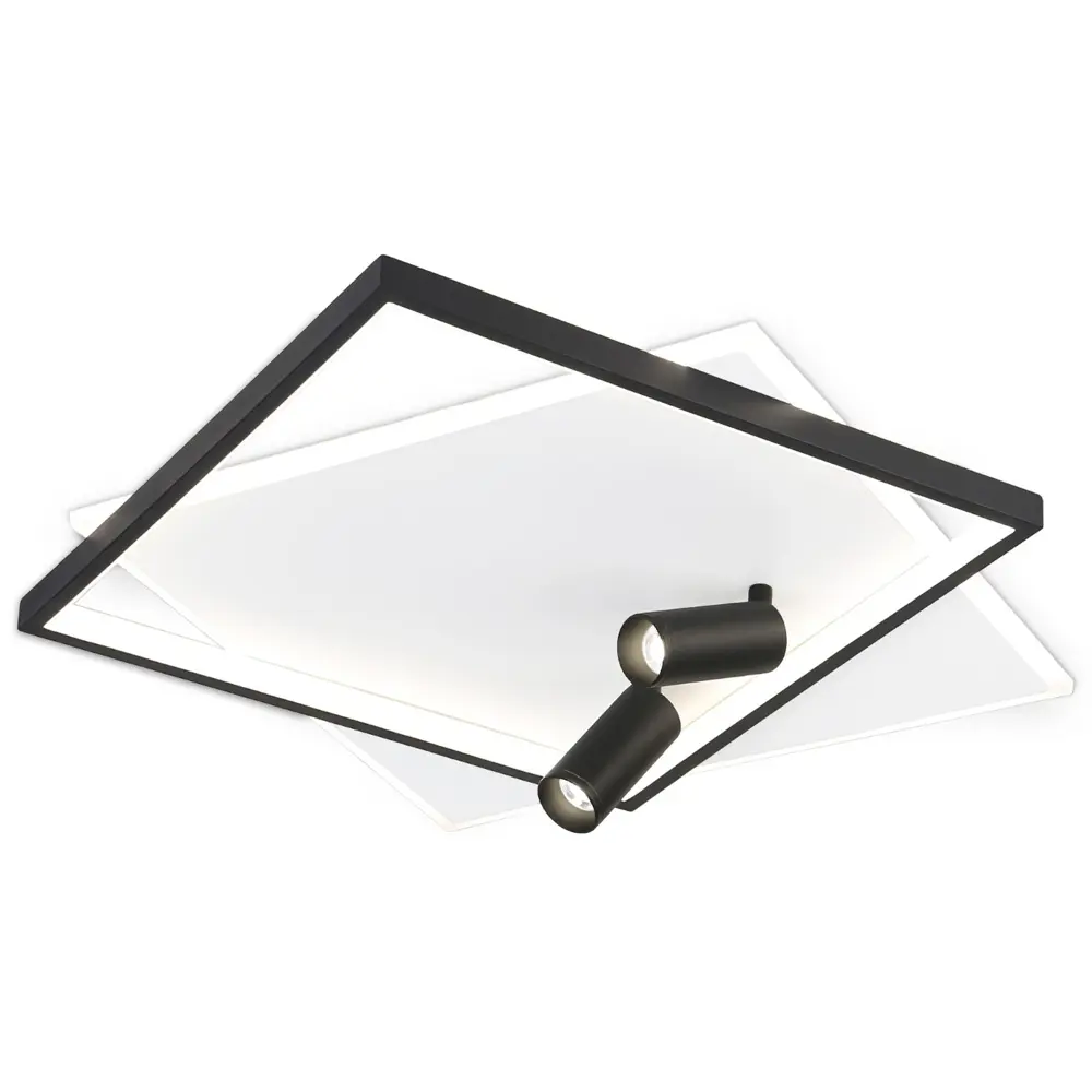 Фото Светильник настенно-потолочный светодиодный Ambrella Light FL5138 с пультом управления 18 м² регулируемый цвет света цвет черно-белый Фото Светильник настенно-потолочный светодиодный Ambrella Light FL5138 с пультом управления 18 м² регулируемый цвет света цвет черно-белый