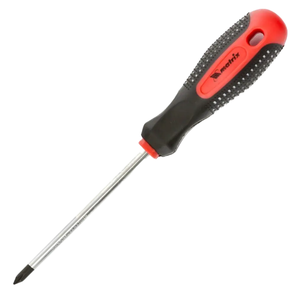 Фото Отвертка крестовая Matrix 11438 PH1x100 мм Фото Отвертка крестовая Matrix 11438 PH1x100 мм