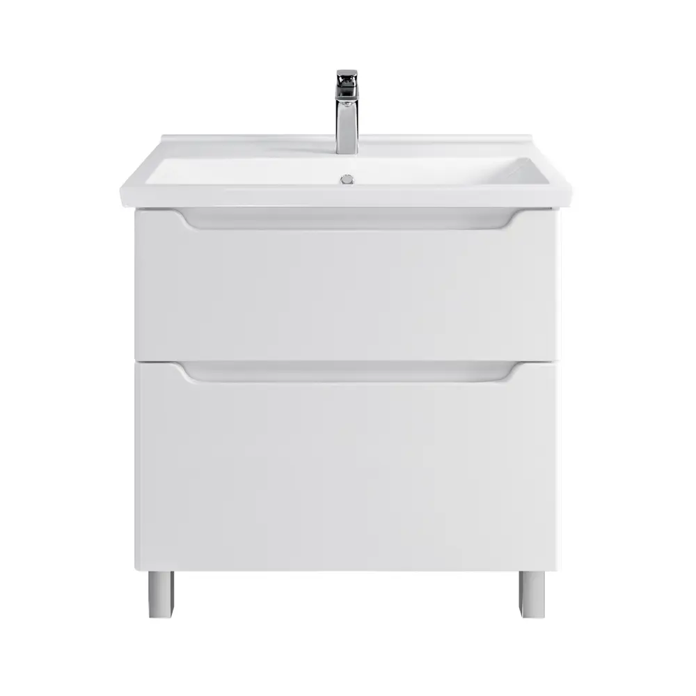 Фото 2 Тумба с раковиной RUVANN BELLO 80 раковина Фест 80 в ванную напольная цвет белый Фото 2 Тумба с раковиной RUVANN BELLO 80 раковина Фест 80 в ванную напольная цвет белый