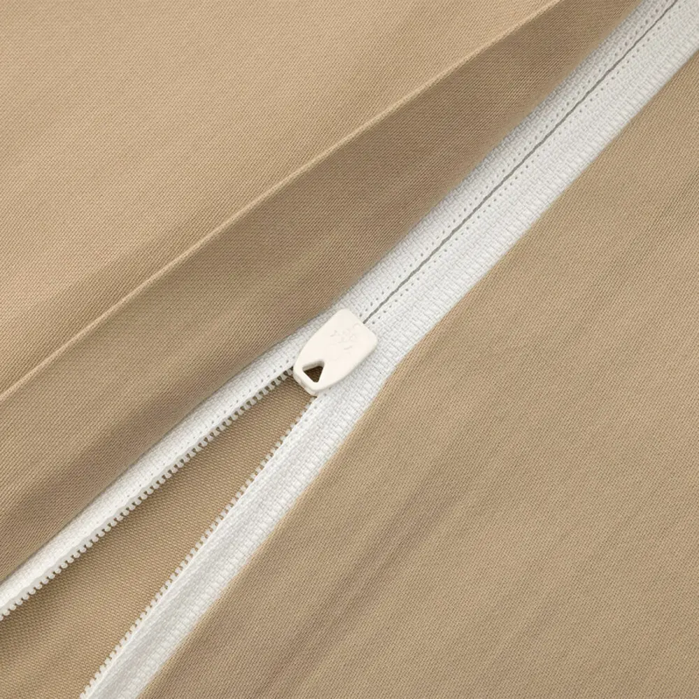 Фото Комплект постельного белья евро Boss Linea Beige 33294 с пододеяльником 220х240 см сатин