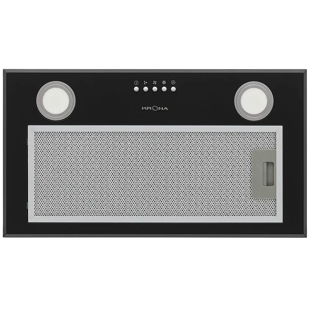 Фото 2 Встраиваемая вытяжка Krona Ambra 600 Black Pb 52.5 см цвет серый Фото 2 Встраиваемая вытяжка Krona Ambra 600 Black Pb 52.5 см цвет серый