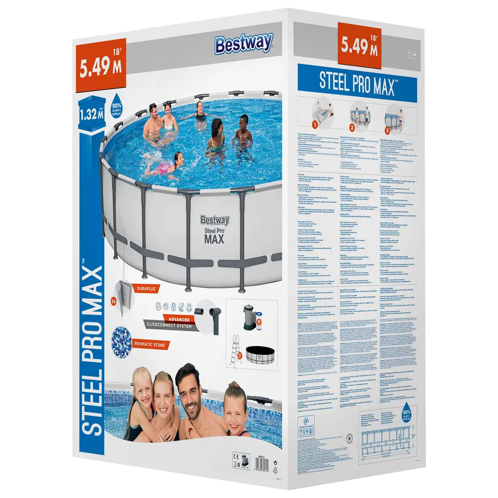 Фото 5 Каркасный бассейн Bestway 561fj d 549 см h 132 см 26000 л Фото 5 Каркасный бассейн Bestway 561fj d 549 см h 132 см 26000 л