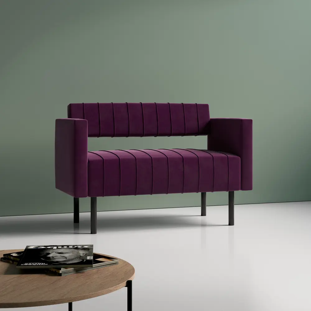 Фото 3 Диван Salon tron Rain divan_rain_09 116x82x51 см велюр цвет фиолетовый Фото 3 Диван Salon tron Rain divan_rain_09 116x82x51 см велюр цвет фиолетовый