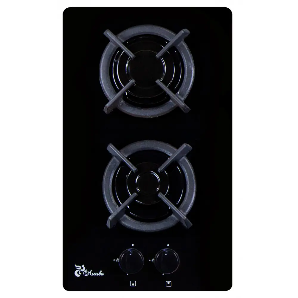 Фото 2 Газовая варочная панель Лысьва GR0200G00 черная 33 см 2 конфорки цвет черный Фото 2 Газовая варочная панель Лысьва GR0200G00 черная 33 см 2 конфорки цвет черный