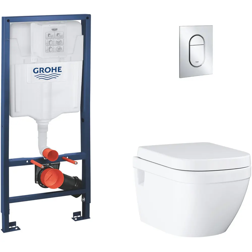 Фото 5 Инсталляция GROHE Solido 5 в 1 QuickFix с клавишей смыва Arena Cosmopolitan (39702000) и унитаз GROHE Euro Ceramic микролифт альпин-белый Фото 5 Инсталляция GROHE Solido 5 в 1 QuickFix с клавишей смыва Arena Cosmopolitan (39702000) и унитаз GROHE Euro Ceramic микролифт альпин-белый