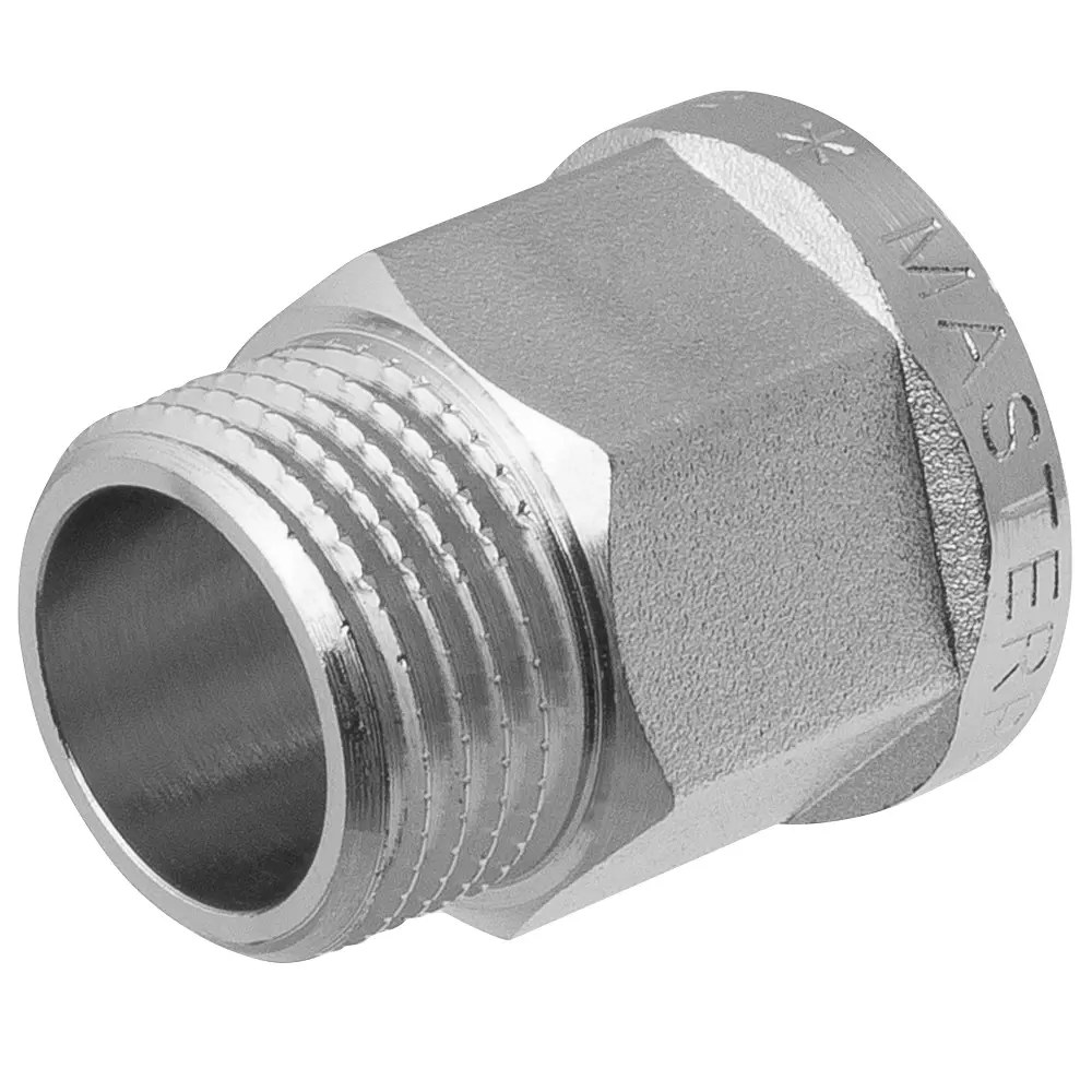 Фото Удлинитель шестигранный MPF 1/2"x20 мм ВР-НР латунь Фото Удлинитель шестигранный MPF 1/2"x20 мм ВР-НР латунь