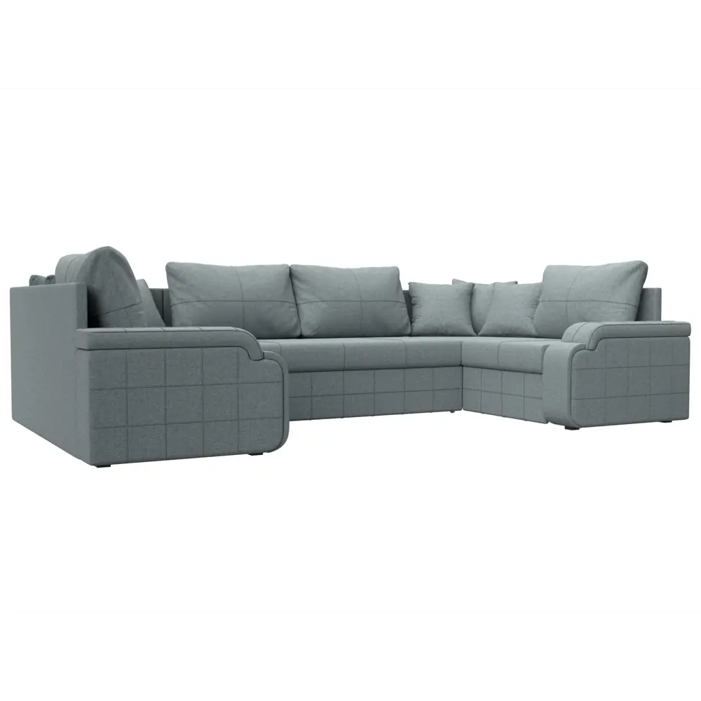 Фото Диван П-образный Николь Лига диванов 125913 324x91x188 см рогожка цвет амур 07 серый Фото Диван П-образный Николь Лига диванов 125913 324x91x188 см рогожка цвет амур 07 серый