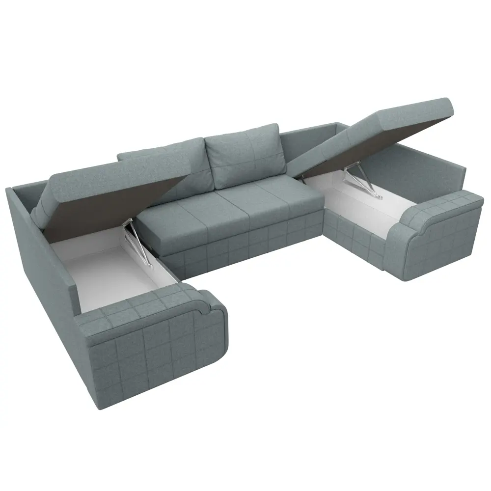 Фото 6 Диван П-образный Николь Лига диванов 125913 324x91x188 см рогожка цвет амур 07 серый Фото 6 Диван П-образный Николь Лига диванов 125913 324x91x188 см рогожка цвет амур 07 серый