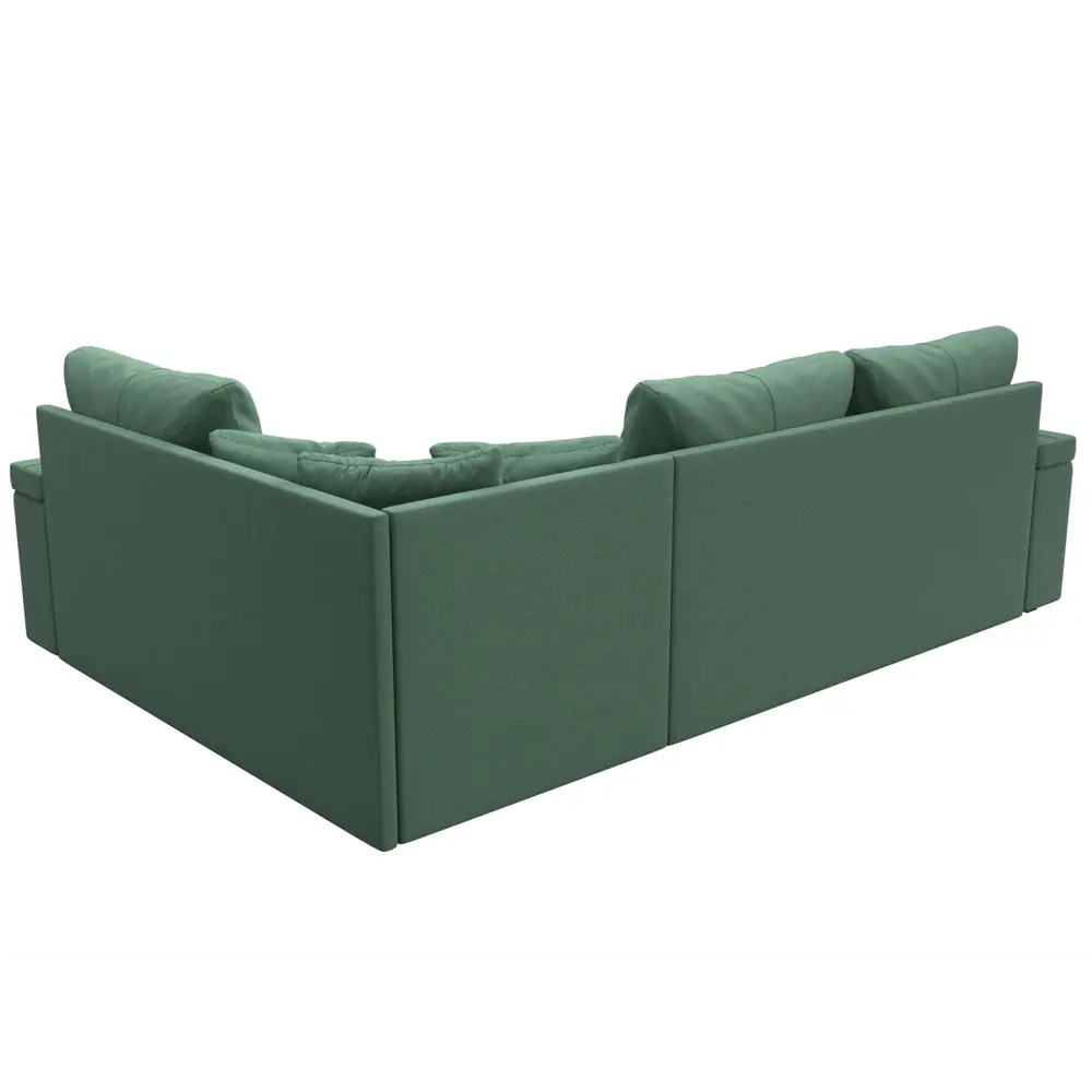 Фото 4 Диван угловой Николь правый угол Лига диванов 126002 264x91x188 см рогожка цвет амур 11 зеленый Фото 4 Диван угловой Николь правый угол Лига диванов 126002 264x91x188 см рогожка цвет амур 11 зеленый