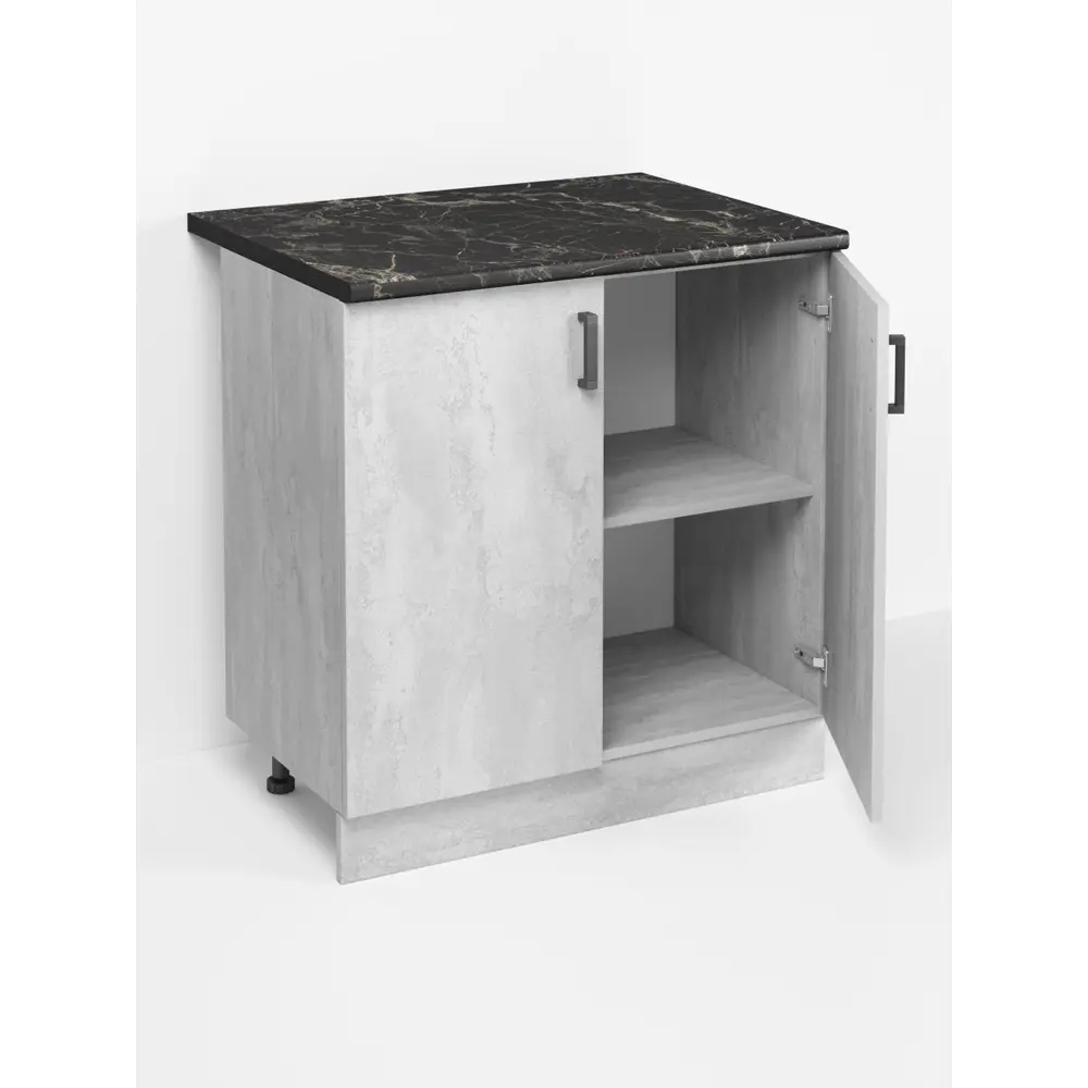 Фото 2 Кухонный модуль напольный Regent style 80x82.8x60 см ЛДСП цвет серый