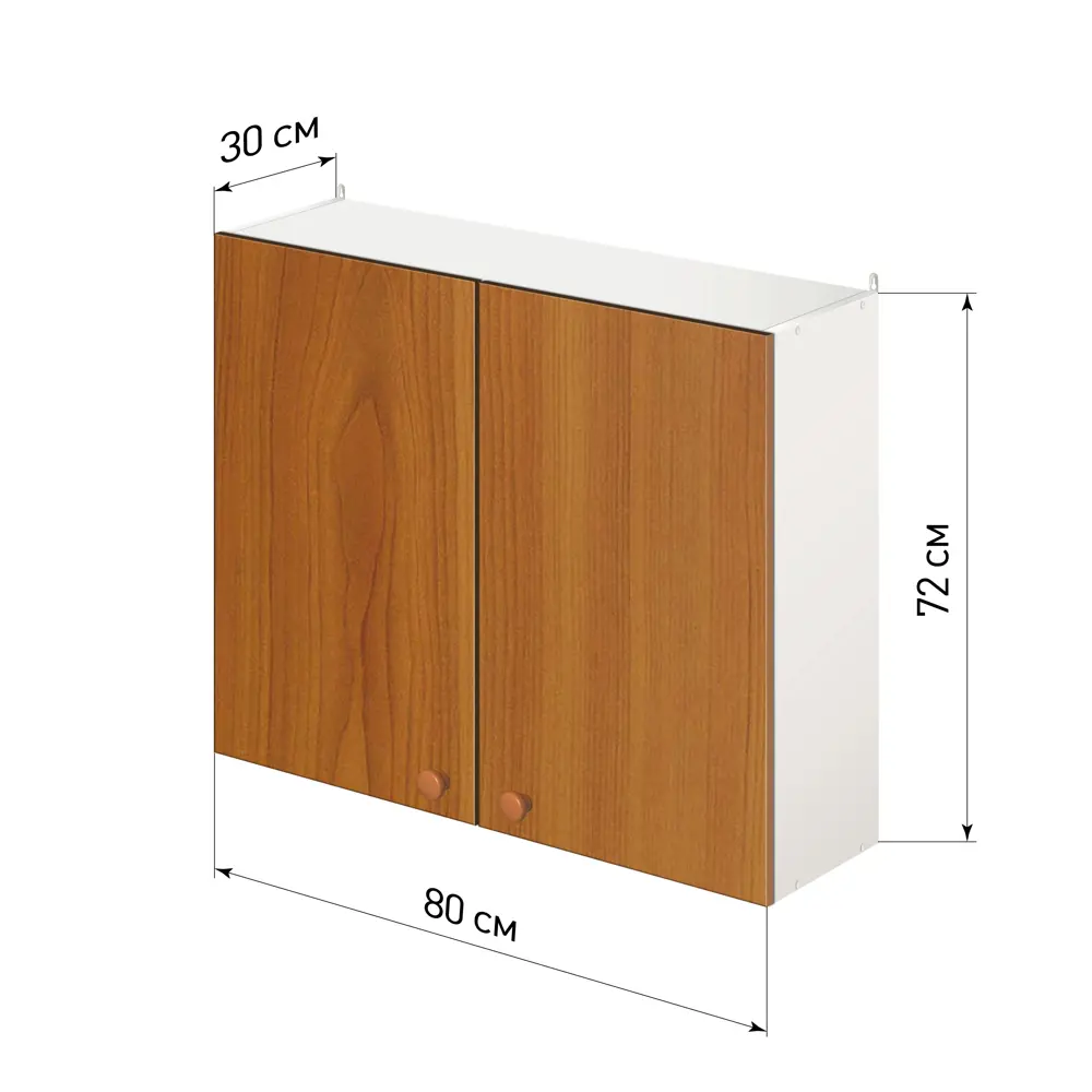 Фото Навесной шкаф Лидер Стандарт SHS80_OL 80x72x30 см ЛДСП цвет ольха Фото Навесной шкаф Лидер Стандарт SHS80_OL 80x72x30 см ЛДСП цвет ольха