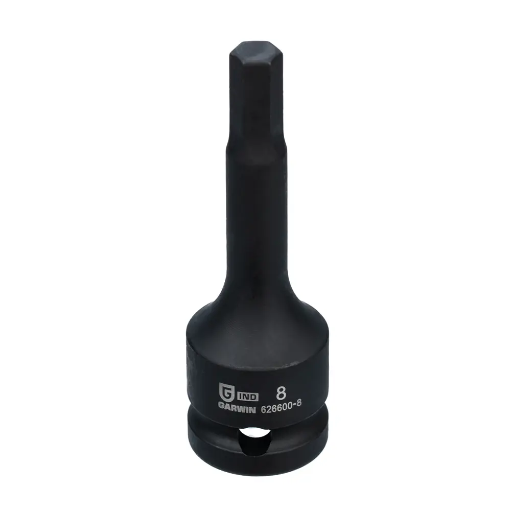 Фото Торцевая головка ударная шестигранная Garwin Industrial 626600-8 1/2 дюйма 8 мм Фото Торцевая головка ударная шестигранная Garwin Industrial 626600-8 1/2 дюйма 8 мм