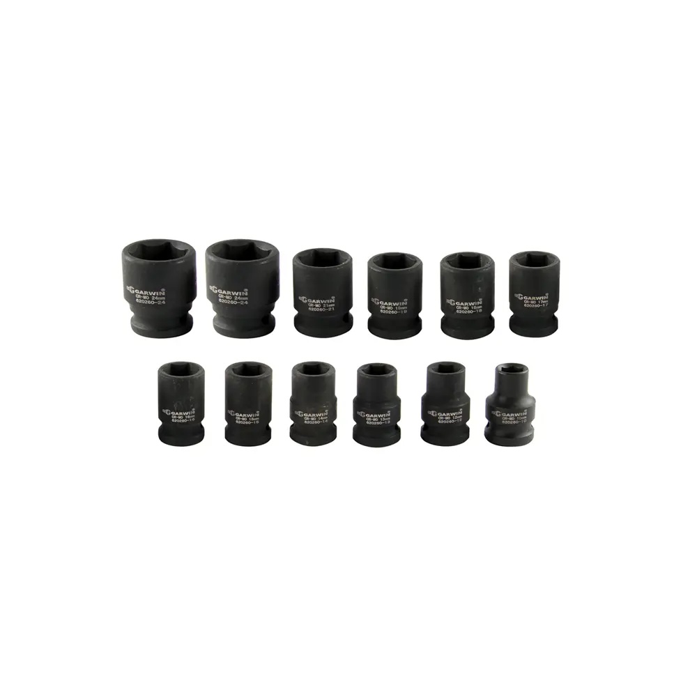 Фото 2 Набор торцевых головок Garwin Pro 626521-12 1/2 дюйма, 12 шт Фото 2 Набор торцевых головок Garwin Pro 626521-12 1/2 дюйма, 12 шт