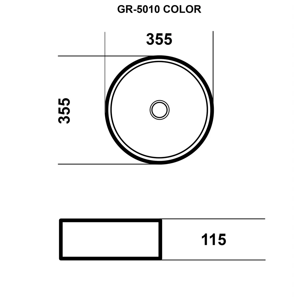Фото 4 Раковина накладная Grossman Color GR-5010GLW 35.50x11.50 см цвет черный/золотой Фото 4 Раковина накладная Grossman Color GR-5010GLW 35.50x11.50 см цвет черный/золотой