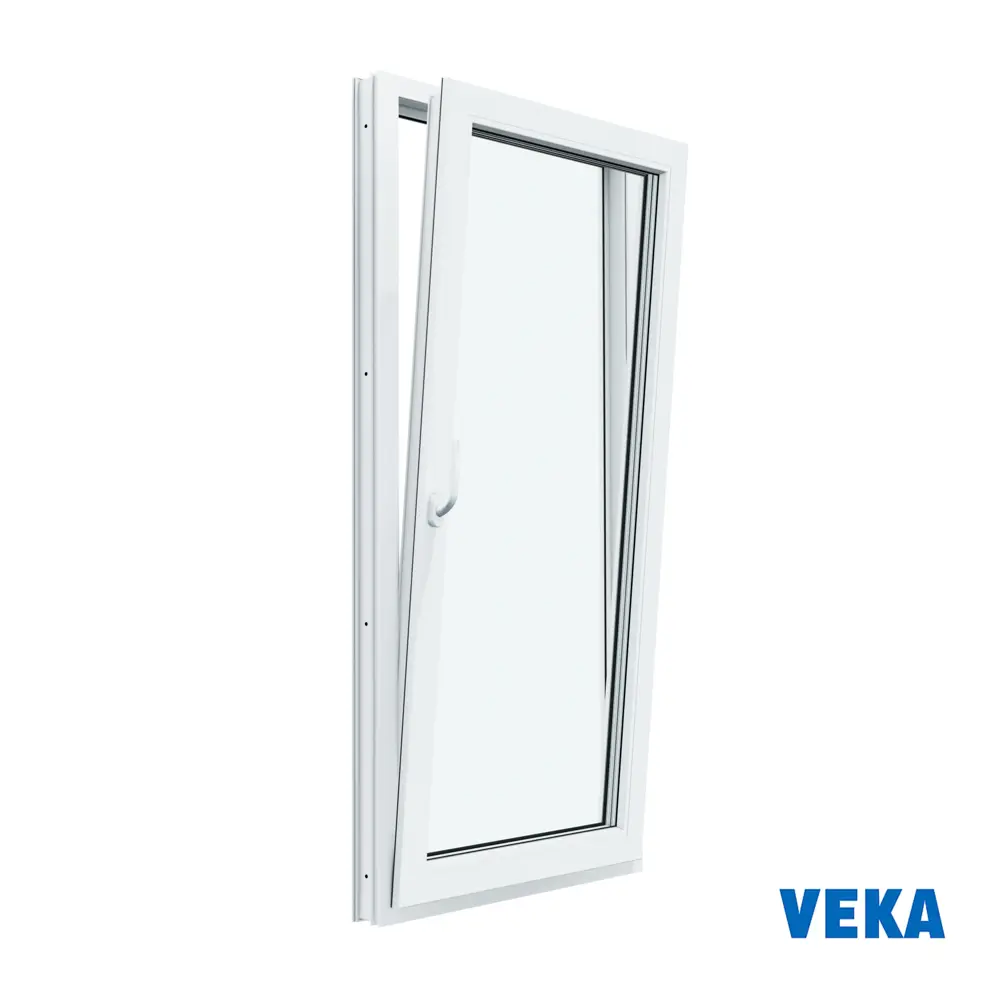 Фото 3 Пластиковое окно ПВХ Veka одностворчатое правое 850x600мм (ВхШ) двухкамерный стеклопакет Фото 3 Пластиковое окно ПВХ Veka одностворчатое правое 850x600мм (ВхШ) двухкамерный стеклопакет