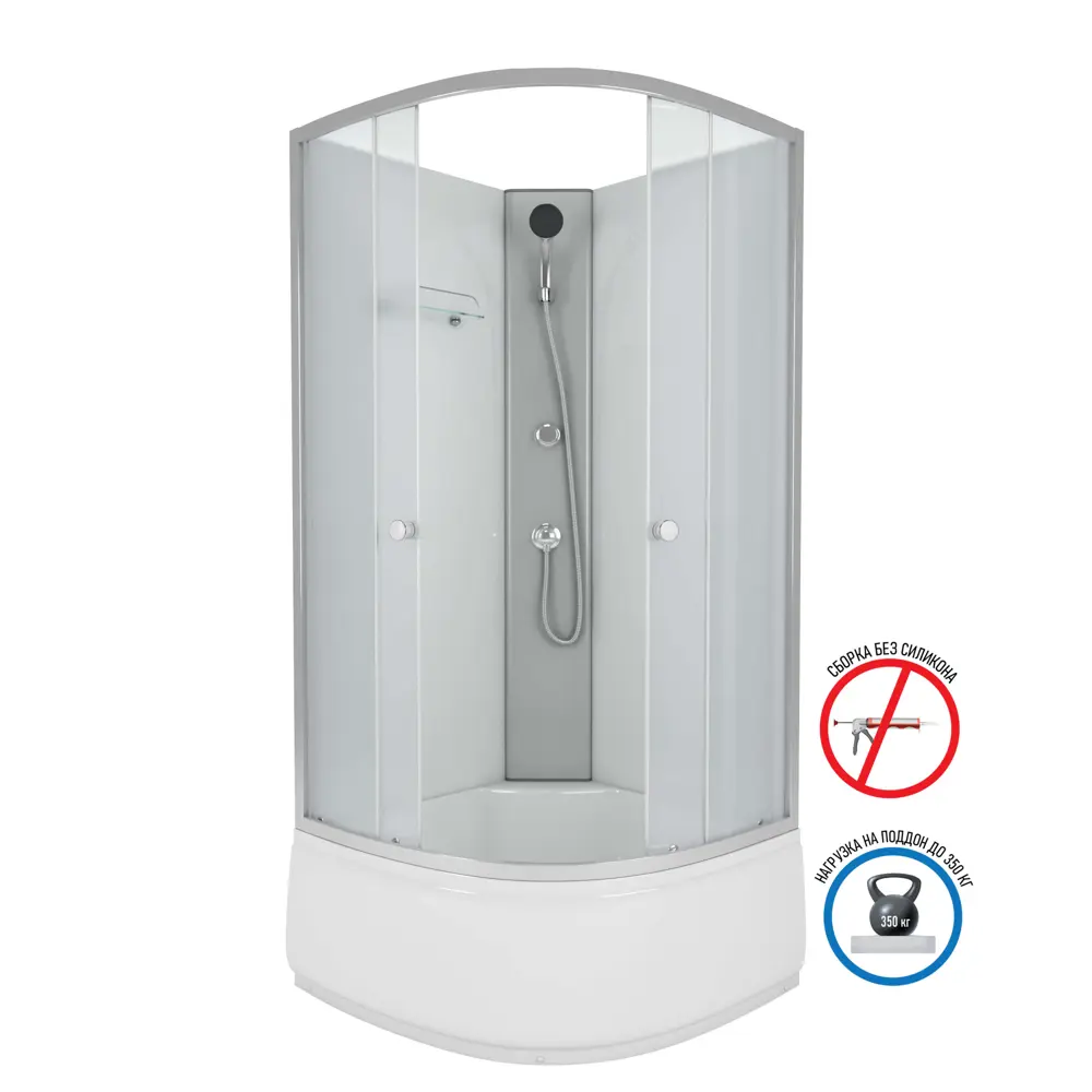 Фото 10 Душевая кабина Niagara Eco E90/40/MT/BK высокий поддон 90x90см Фото 10 Душевая кабина Niagara Eco E90/40/MT/BK высокий поддон 90x90см