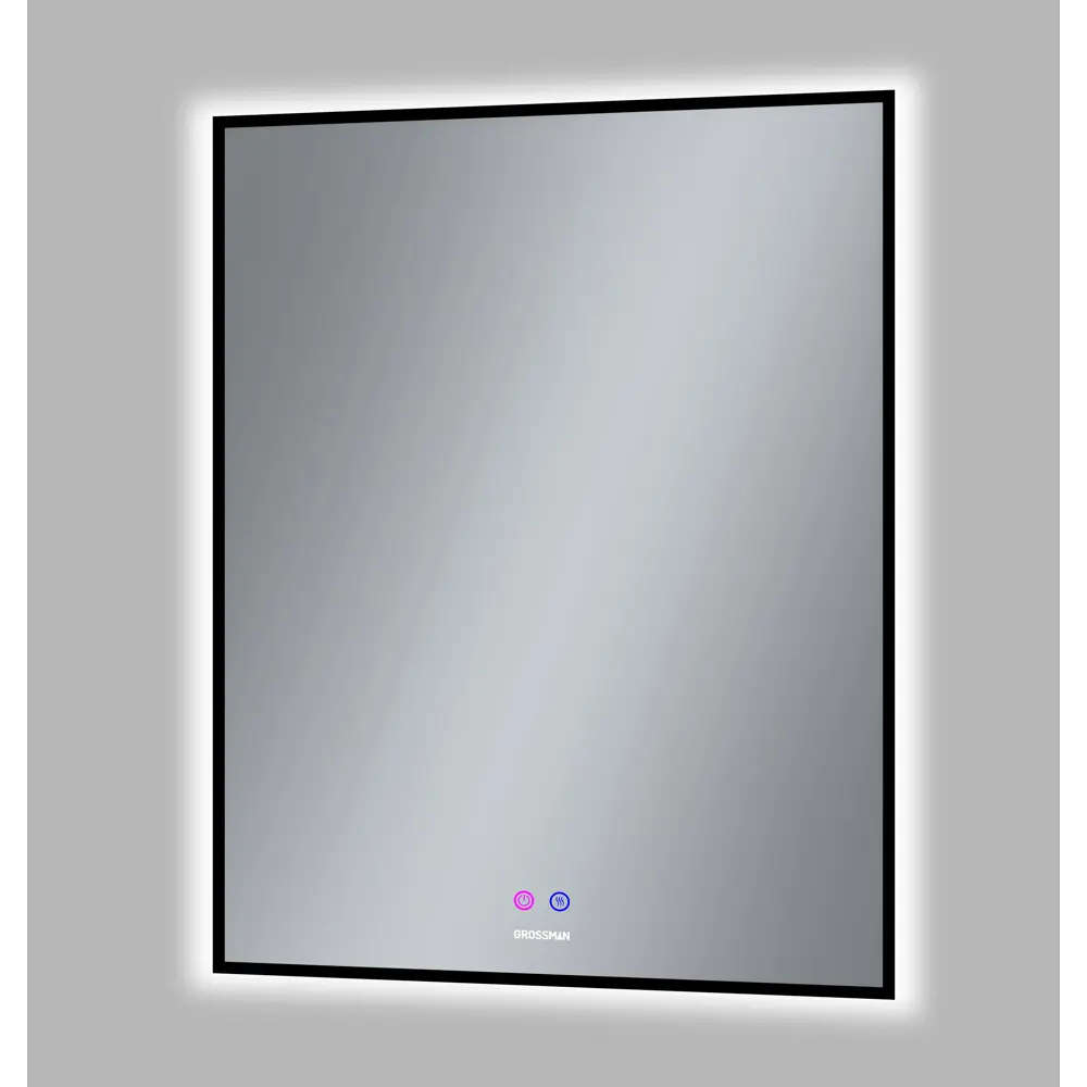 Фото 4 Зеркало для ванной Grossman Pragma-норма black 1870802 с подсветкой 4.5x80см Фото 4 Зеркало для ванной Grossman Pragma-норма black 1870802 с подсветкой 4.5x80см