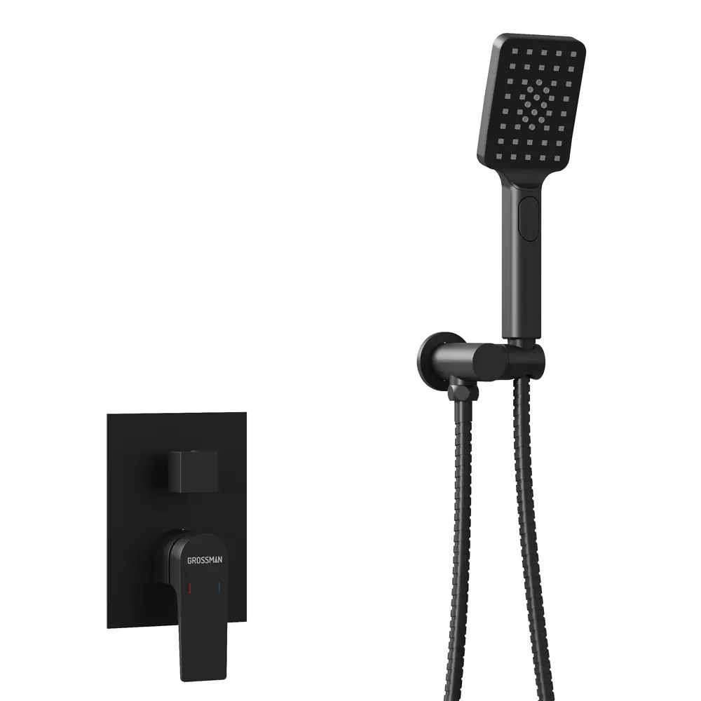 Фото 5 Душевая система Grossman Classic 501.K35.04.210 скрытого монтажа цвет черный матовый