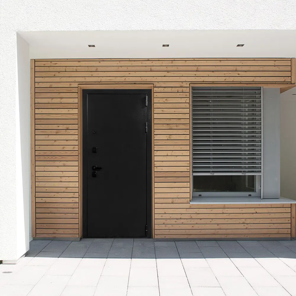 Фото Входная дверь Дверной континент Спарта Б Стандарт правый 205x86см цвет антик серебристый/белый матовый с зеркалом