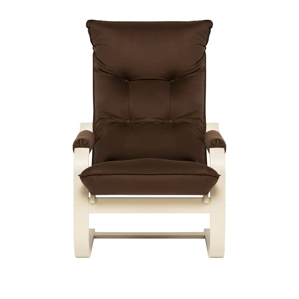 Фото 2 Кресло-качалка Leset 8586 Оливер 68.5x110x80 см велюр цвет коричневый Фото 2 Кресло-качалка Leset 8586 Оливер 68.5x110x80 см велюр цвет коричневый