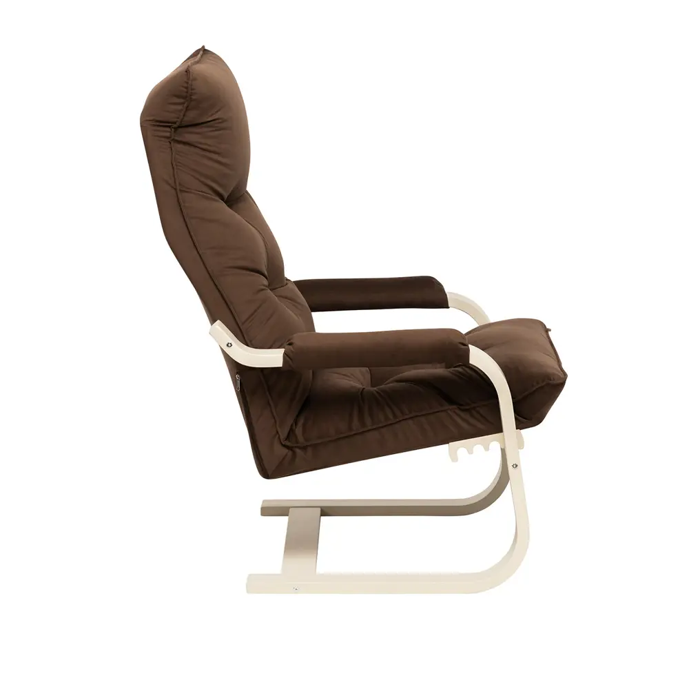 Фото 3 Кресло-качалка Leset 8586 Оливер 68.5x110x80 см велюр цвет коричневый