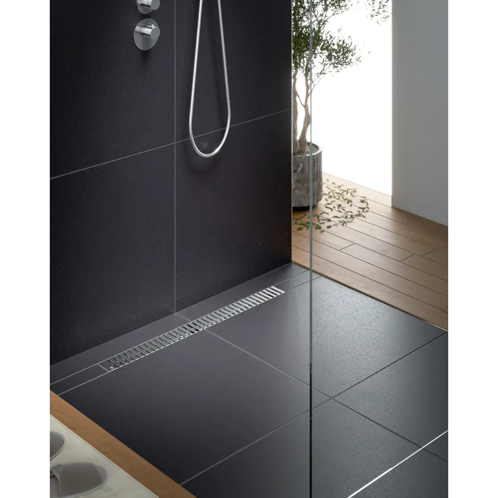 Фото 3 Трап для душа Timo DS230106/01 комбинированный затвор 11.9x65 см нержавеющая сталь