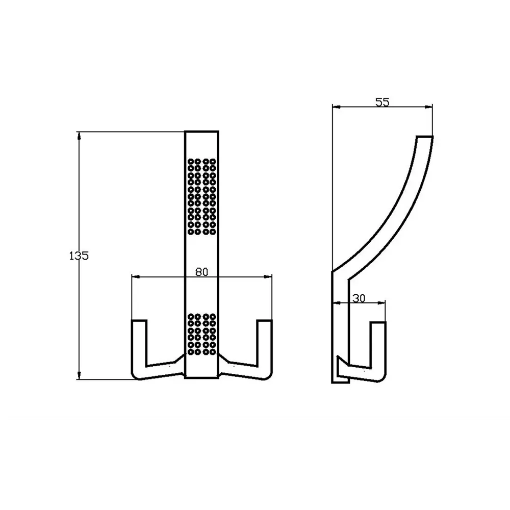 Фото 2 Крючок для одежды 3 шт Трибатрон 80x135x30 см цвет античное серебро Фото 2 Крючок для одежды 3 шт Трибатрон 80x135x30 см цвет античное серебро