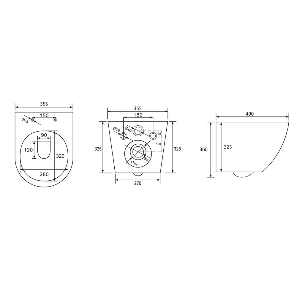 Фото 7 Комплект подвесной унитаз Abber Bequem AC1100 белый с инсталляцией AC0105 и кнопкой AC0120 хром Фото 7 Комплект подвесной унитаз Abber Bequem AC1100 белый с инсталляцией AC0105 и кнопкой AC0120 хром