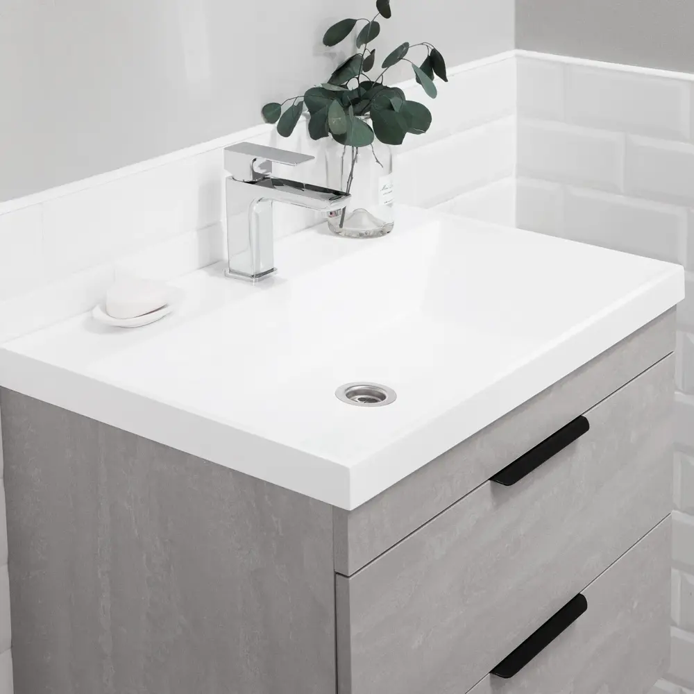 Фото 10 Тумба с раковиной подвесная Итана Alta 70 699x448x560 раковина Clarissa 70 бетонный камень Фото 10 Тумба с раковиной подвесная Итана Alta 70 699x448x560 раковина Clarissa 70 бетонный камень