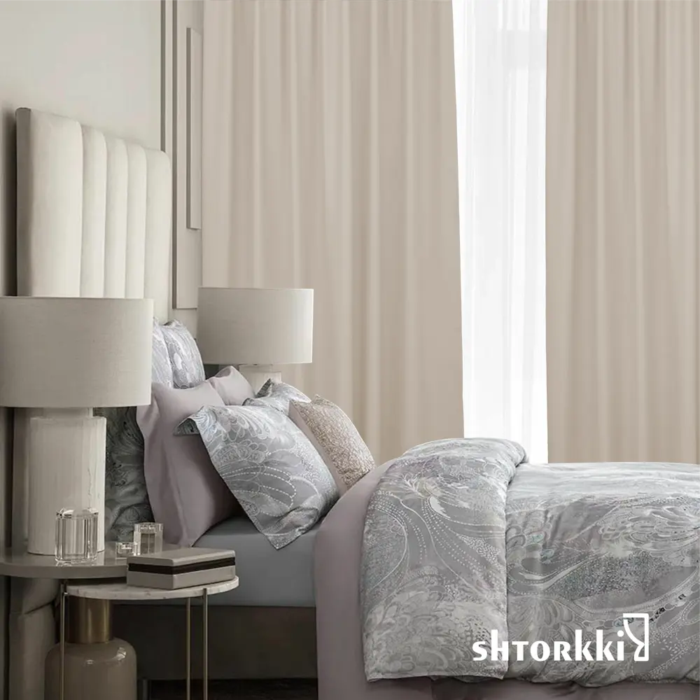Фото 9 Комплект штор Shtorkki блэкаут Beige 150x250 см 2 шт