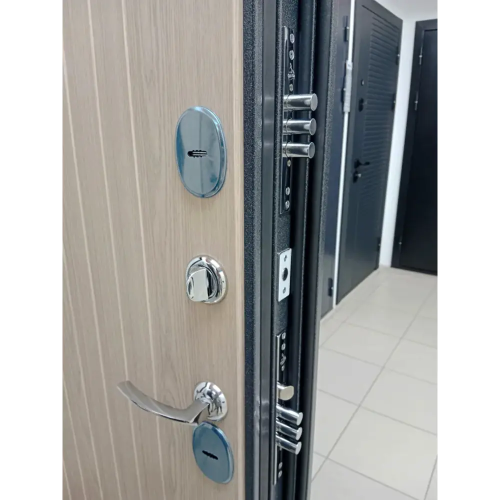 Фото 11 Входная дверь Buldoors Buldoors Termo правый 205x86см цвет букле графит/беленый дуб Фото 11 Входная дверь Buldoors Buldoors Termo правый 205x86см цвет букле графит/беленый дуб